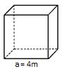 Cubo o hexaedro trazo solido