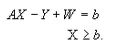 Sujeto a del vector de variables