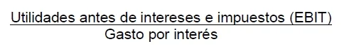 Razón de cobertura de interés